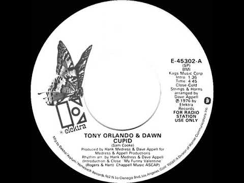 1976 Tony Orlando & Dawn - Cupid (stereo radio promo 45--4:45 LP version)