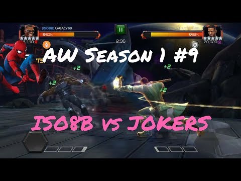 AW Season 1 #9 ISO8B vs Jokers! First Death? - Marvel Contest Of Champions