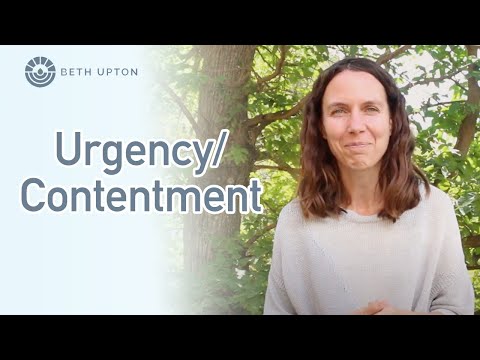 Balancing urgency with contentment in meditation