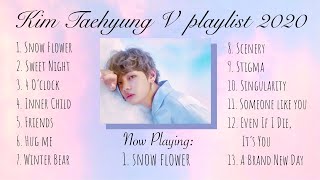 Snow Flower - Kim Taehyung V Playlist 2020 | Solo And Cover Songs [BTS]