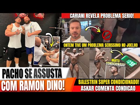 RAMON IMPRESSIONA PACHO EM TREINO! CARIANI REVELA PROBLEMA SERIO NO JOELHO! BALESTRIN INSANO 109KG.