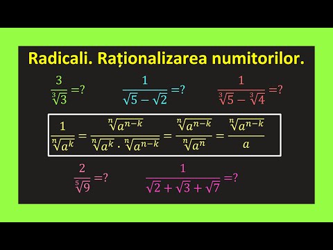 Rationalizare numitorilor de ordin 3 ordin n radicali clasa a 10 a Exercitii(Invata Matematica Usor)