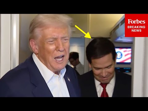 Watch Marco Rubio's Reaction When Trump Says He'd Be A Good 2028 Presidential Prospect