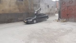 backstabbing for beginners - Car hit stunt double (Brahinem) video