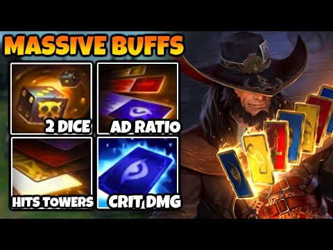 AD Twisted Fate got MASSIVE CHANGES. 2 LOADED DICE, W CRIT DAMAGE, E WORKS ON TOWERS AND MORE.