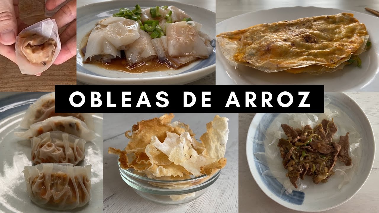 6 recetas con obleas de arroz
