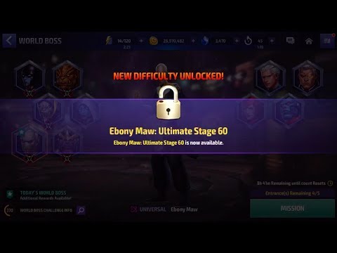WBU STAGE 59: DEFEAT EBONY MAW WITHIN 100 SECONDS | UNLOCK STAGE 60 WITH LUNA SNOW - MFF