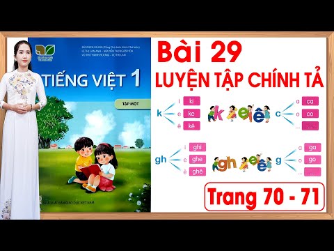 Tiếng việt lớp 1 kết nối tri thức bài 29 |Luyện tập chính tả