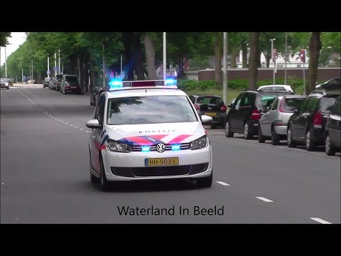PRIO 1 POLITIEAUTO AMSTERDAM MET SPOED IN OSDORP