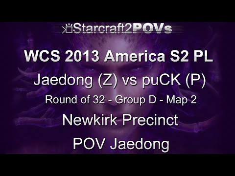 SC2 HotS - WCS 2013 AM S2 PL - Jaedong vs puCK - Ro32 Group D - Map 2 - Newkirk Precinct - Jaedong