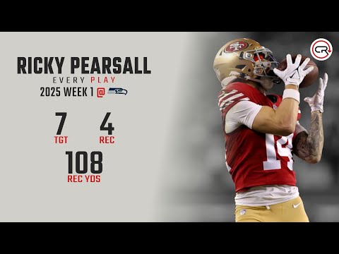 Ricky Pearsall Week 1 Highlights | Every Target and Catch vs Seahawks