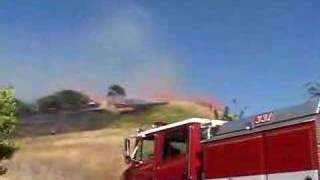 preview picture of video 'Grass Fire - Danville, Ca'