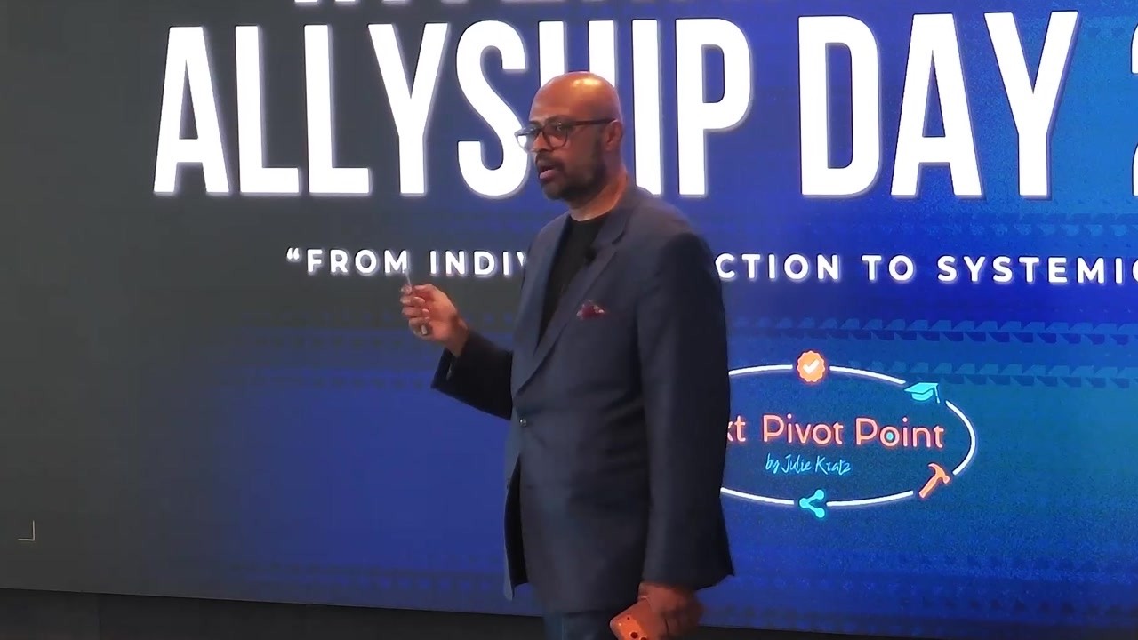 Uday Kiran Bolusani on stage: the deepest form of allyship is architecture