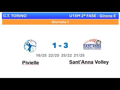 2025/01/18 [U15 FIPAV] - Pivielle vs Sant'anna Volley