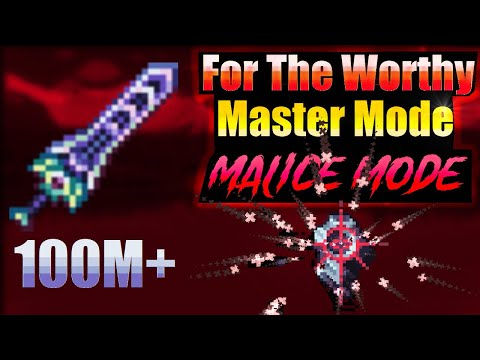 Terraria Supreme Buffed Zenith vs For The Worthy Calamity Mod Malice Mode Boss Rush