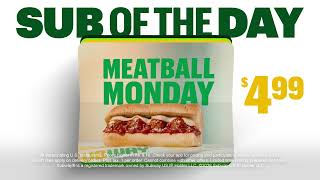 Subway $4.99 Sub of the Day | A Different 6” Sub Every Day (2026)