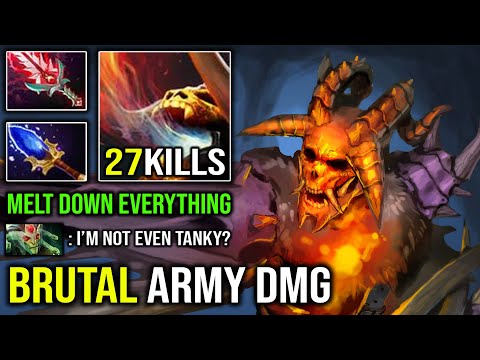 Nothing is Tanky For this Clinkz with 27Kills Aghanim Burning Army + Desolator DotA 2