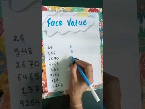 Face value..#mathematics #shorts