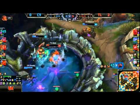 NA LCS C9 vs TL Game 3 Highlights Playoffs Semifinals 2015