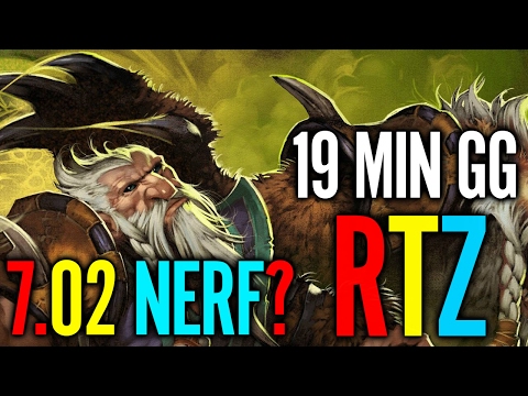 RTZ 7.02 META 19 Min GG Carry Lone Druid Still Strong in 702 Dota2