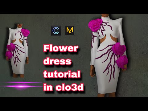 CREATE Your Dream Flower Dress in Clo3d Like a PRO!/clo3d#10