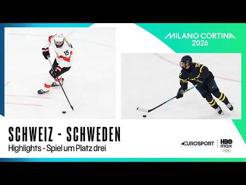 Spiel um Platz drei Schweiz - Schweden I Highlights deutsch I Olympia 2026 I Eishockey I Frauen