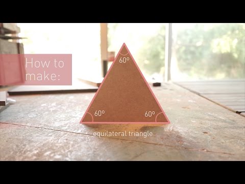 How to make a Equilateral triangle on the table saw
