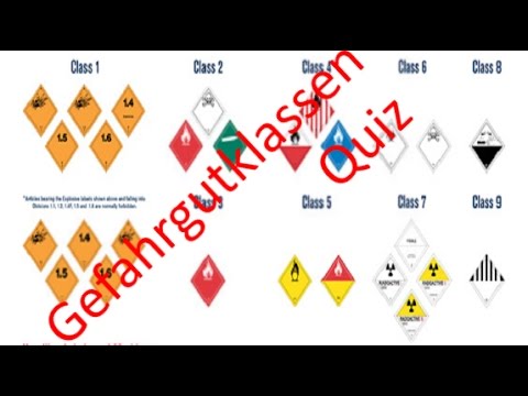 Gefahrgutklasse(n) Quiz zu  Vorbereitung IHK Prüfung