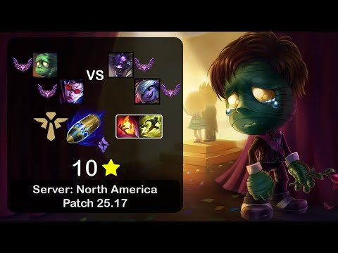 Amumu Support + Vayne vs Alistar + Tristana - NA Master - Patch 25.17
