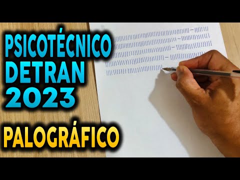 HOW TO PASS THE DETRAN PSYCHOTECHNICAL PALOGRAPHIC TEST