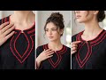 New Neck Design With Lace Cutting And Stitching 2026 Easy Lace Neck Design Lawn Suit Cutting