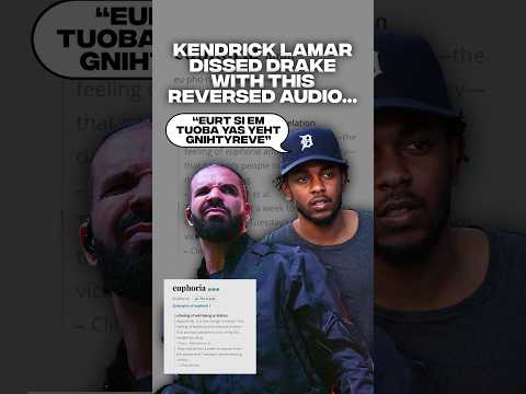 Kendrick Lamar DISSED Drake with this REVERSED Audio Sample on Euphoria ‼️😳 #shorts #kendricklamar