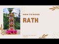 How To Make Rath At Home Easy Rath Making With Cardboard Miniature Rath Jay Jagannath