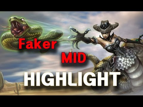SKT T1 Faker Cassiopeia VS Xerath - highlight
