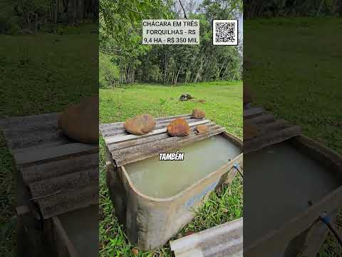 [956] CHÁCARA EM TRÊS FORQUILHAS ESCRITURA 9,4 HA, CASA GALPÃO VERTENTE RIO FIBRA ÓTICA R$ 350 MIL