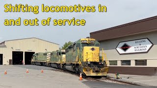 RBMN QAJT switches locomotives in and out of the Nesquehoning Campus | August 2, 2024