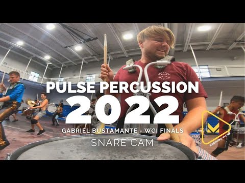 Pulse Percussion 2022  Snare Cam - WGI Finals Week - Gabriel Bustamante