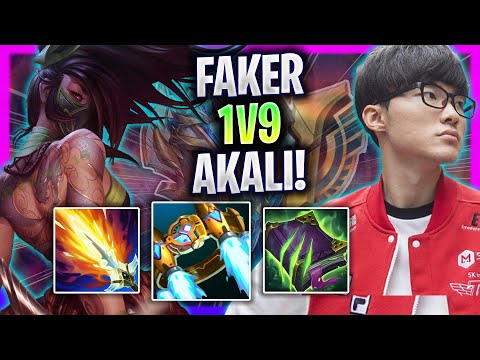 FAKER TRYING TO 1V9 WITH AKALI! - T1 Faker Plays Akali Mid vs Vladimir! | Season 2024