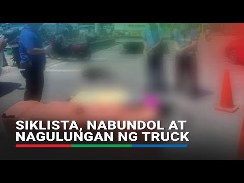 Siklista, nabundol at nagulungan ng truck ABS-CBN News