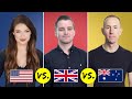 American Vs British Vs Australian English One Language Three Accents