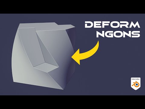 How to Deform NGONS in Blender