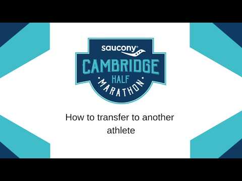 Saucony Cambridge Half Marathon 2020 - 他のランナーに場所を移す方法 (Saucony Cambridge Half Marathon 2020 - How to transfer your place to another runner)