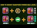 HOW TO BOOST FREE RASHFORD POWER MAX LEVEL || EFOOTBALL 2024 MOBILE