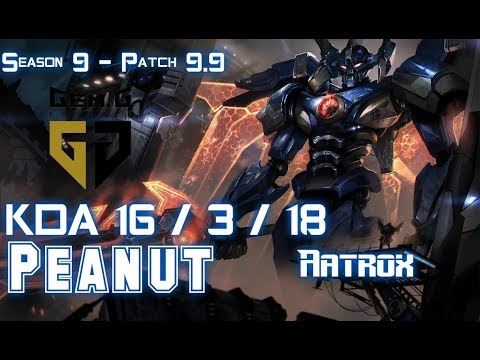 Gen Peanut AATROX vs REK'SAI Jungle - Patch 9.9 KR Ranked