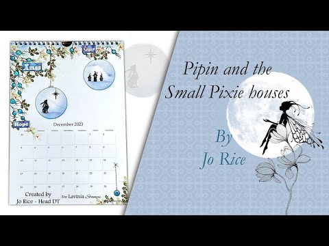 Pipin and The Small Pixy Houses by Jo Rice - A Lavinia Stamps Tutorial