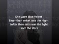 Lana Del Rey Blue Velvet Lyrics