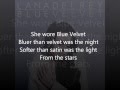 Lana Del Rey Blue Velvet Lyrics 