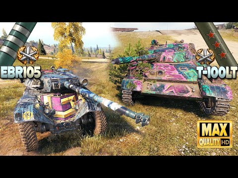 T-100 LT & EBR 105 pro scouting - World of Tanks