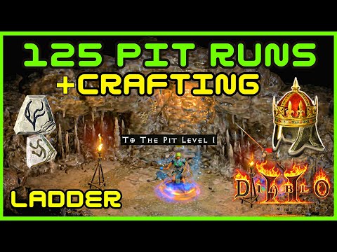 Diablo 2 Resurrected - 125 Pit Runs Drop Highlights