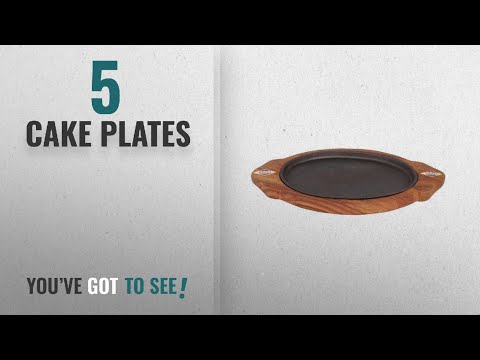Top 10 Cake Plates [2018]: Hazel Wodden Sizzler Plate With Oval Base ,13"X7", Brown, 1 Piece